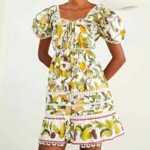 FARM Rio- Fruit Orchard cotton mini dress.